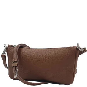 Pochette en cuir grainé de taurillon