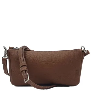 Pochette en cuir grainé de taurillon