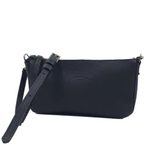 Pochette en cuir grainé de taurillon