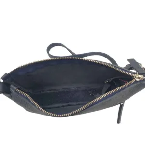 Pochette en cuir grainé de taurillon