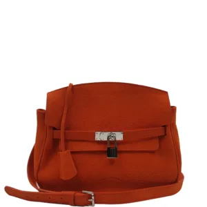 Sac à main cuir bandoulière ultra plat en nubuck Charles et Charlus Modèle Vadim Naranja